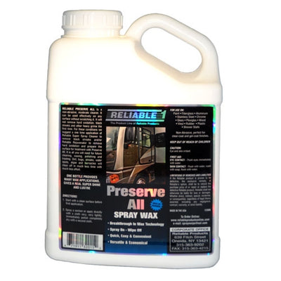 Reliable Preserve-All Liquid Spray Wax